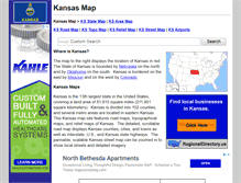 Tablet Screenshot of kansas-map.org